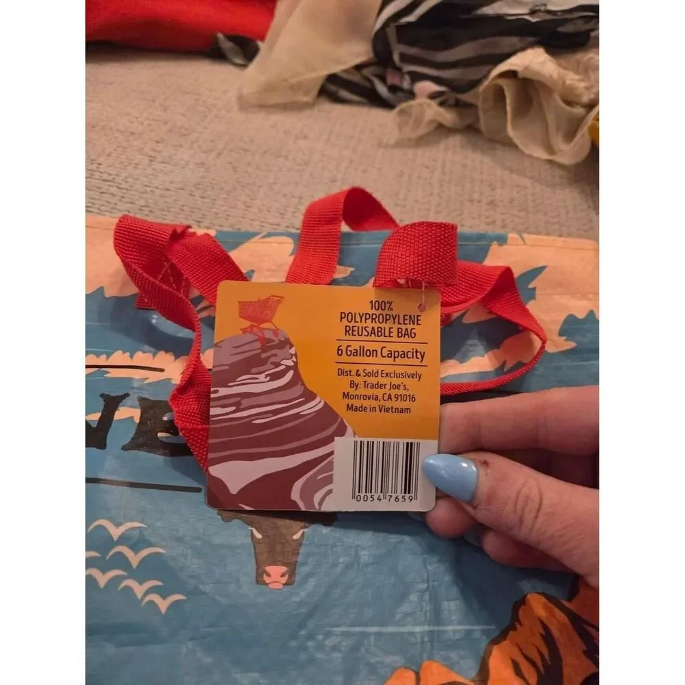 Trader-joe-s Blue and Yellow Soft-furnishings-textiles